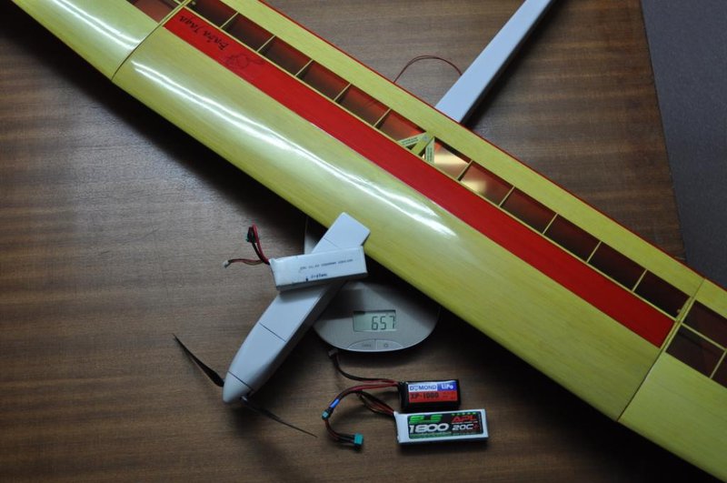 Gewicht mit 3S 1500mAh