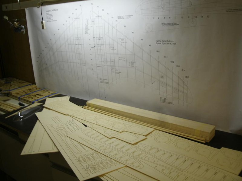 Im Hintergrund liegen schon die nächsten Frässätze. H XII und H IV ...