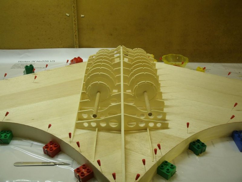 Mit den Zentrierstäben alles im Lot. Sicher ist Sicher.