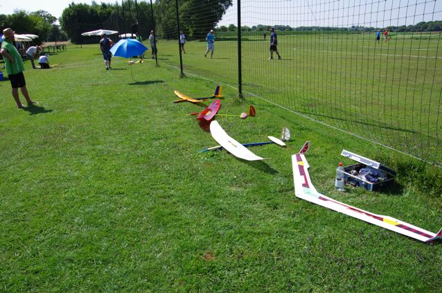 Das Flugequipment vom Team " Spessartsegler"