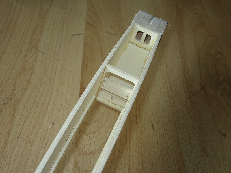 Blickrichtung Rumpfunterseite