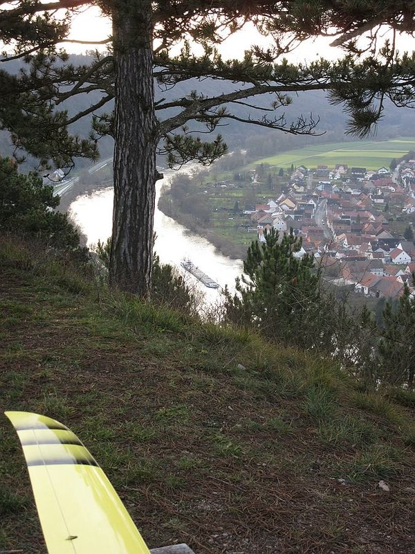 Ein Schiffchen etwa 110 m tiefer