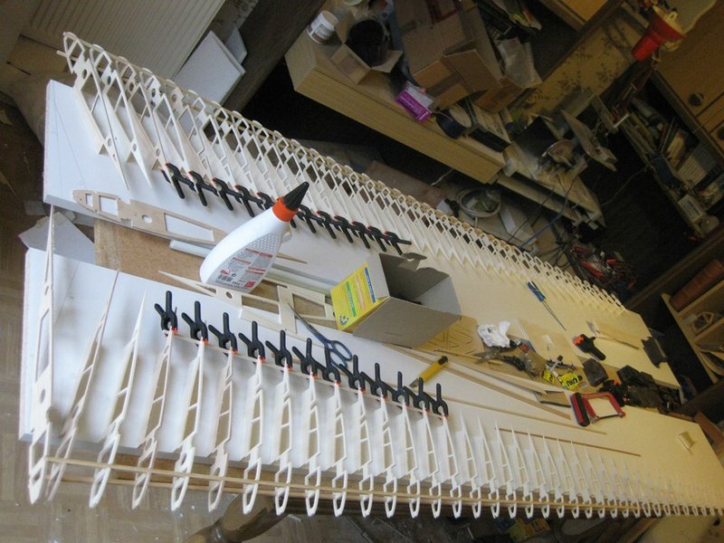 Einbau der Hilfskonstruktionen