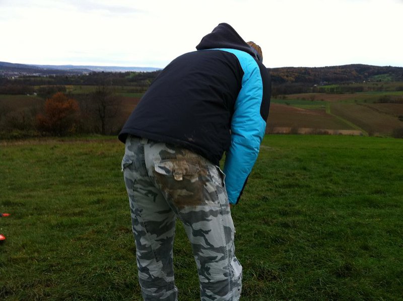 War das vom Hinsetzen oder ist mir da etwa...