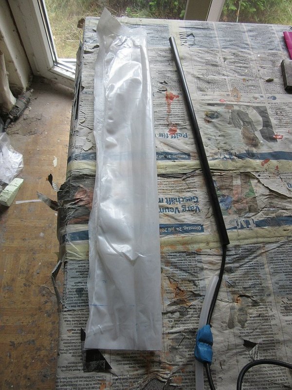 Anpressschlauch mit Einschubrohr und Druckschlauch