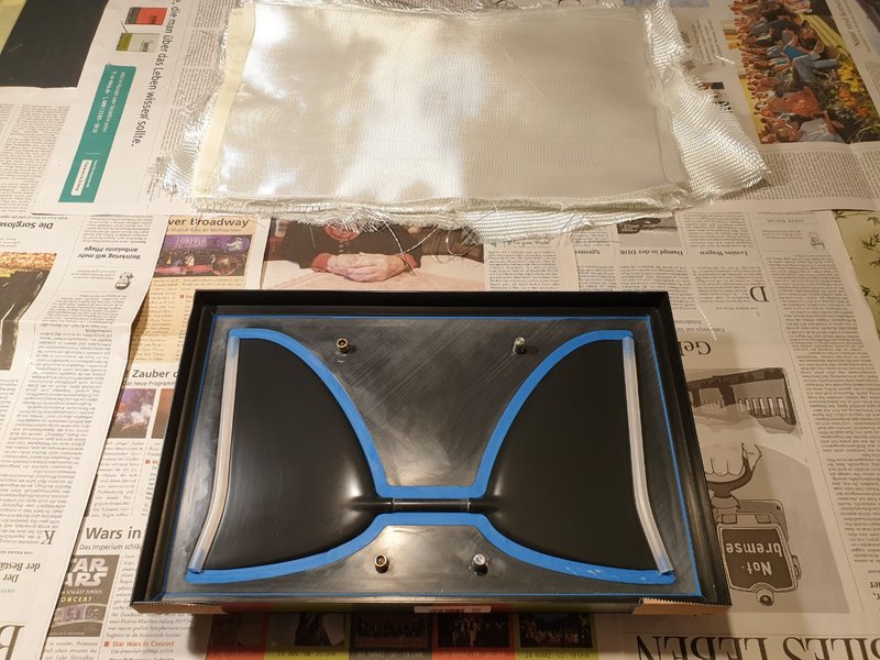 Fertig vorbereitet zum Laminieren