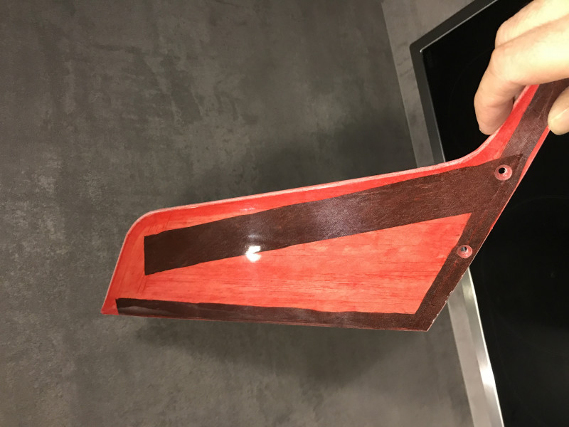 Ein Winglet ist auch schon fertig. es wiegt 25g