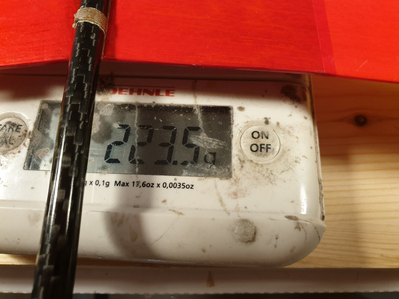 Gewicht mit RC ohne Trimmgewicht