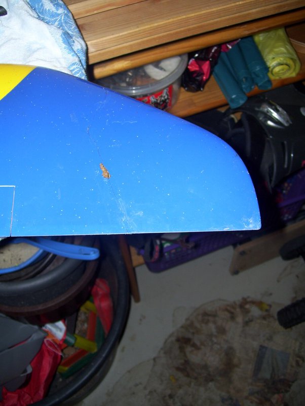 Fixierter Aussentragfläche