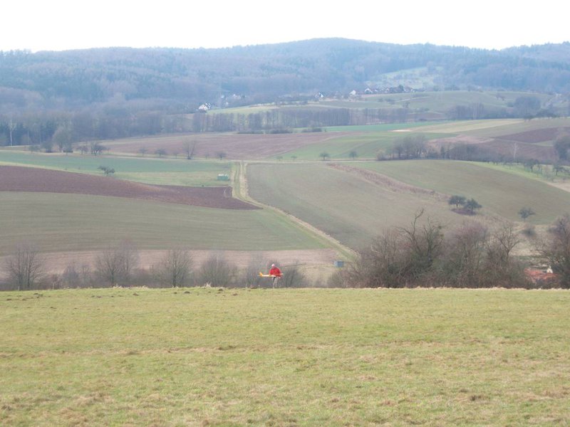 Landeplatz war zwischen den Büschen;-)))