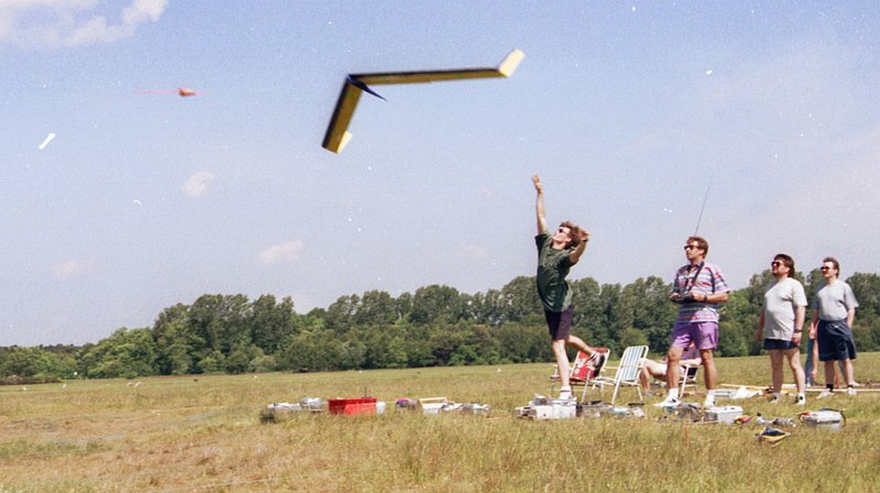 Christian Tollmien beim Start meines "Spin-Off" bei einem Wettbewerb
