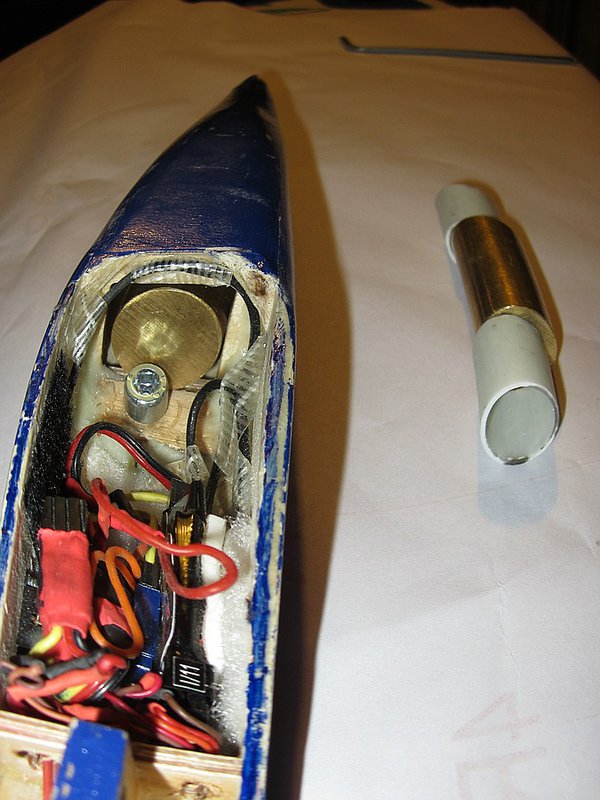 Fischaugenblick in den ballastierten Rumpf