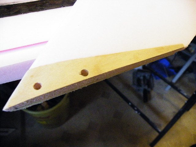 Verstärkung aus 0,6 mm Bikensperrholz