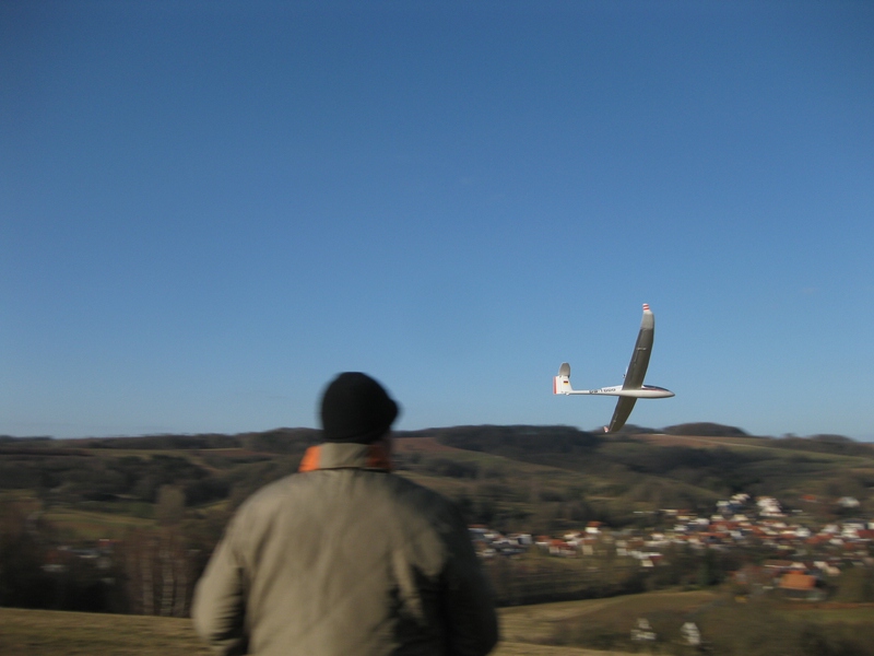 Alex und seine Hype DG1000 mit Klappdingens