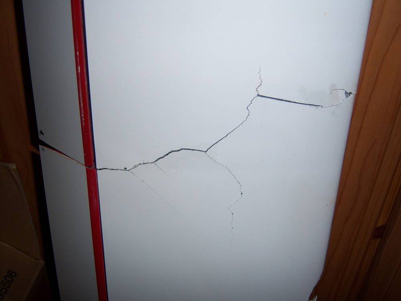 Erster Totalschaden nach Senderausfall<br />Linke Fläche