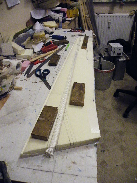 Fläche Profisorisch zusammengelegt