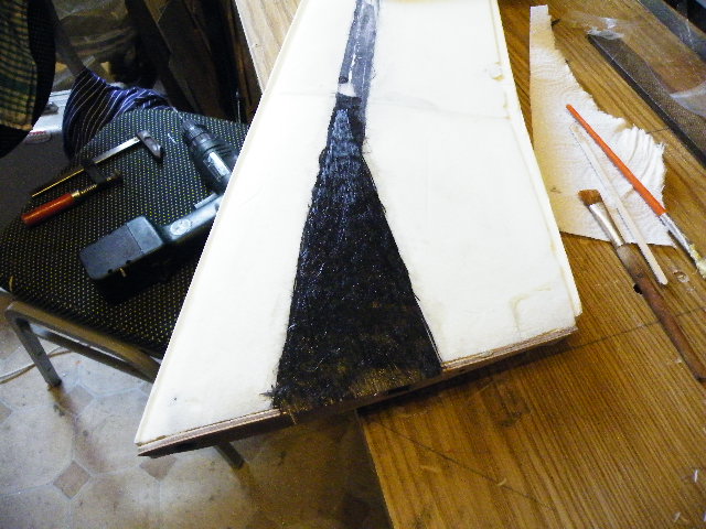 Dreieck aus Cfk Auflamieniert