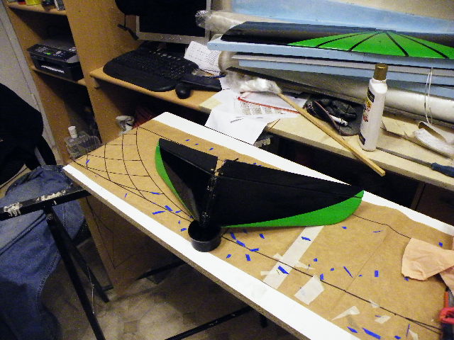 V-leitwerk von unten