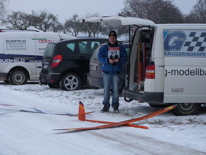 der Cheffe beim aufbauen