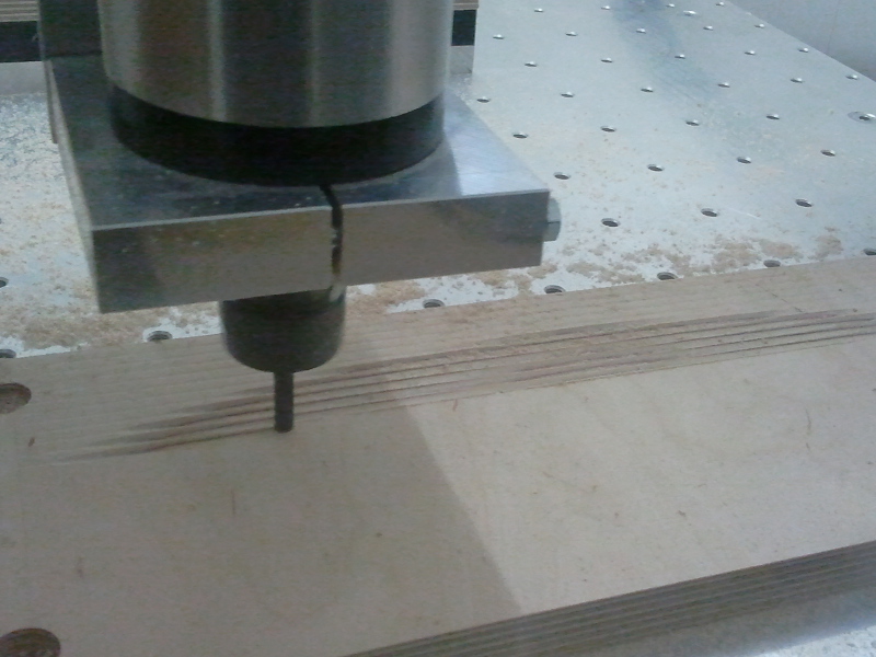 Das Schruppen beginnt...